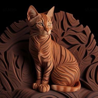 3D model Toyger cat (STL)